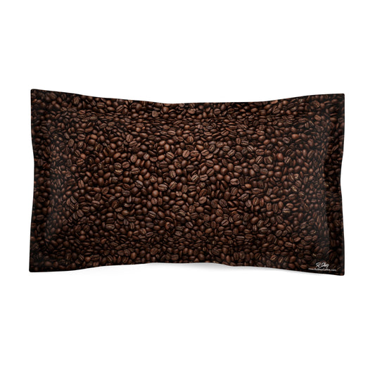 Coffee Bean Microfiber Pillow Sham Gift