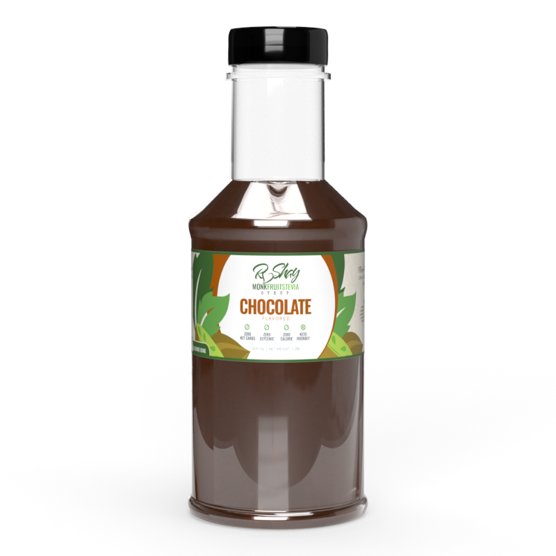 RoShay Chocolate Monk Fruit Flavoring Syrup | 14oz | Sugar Free